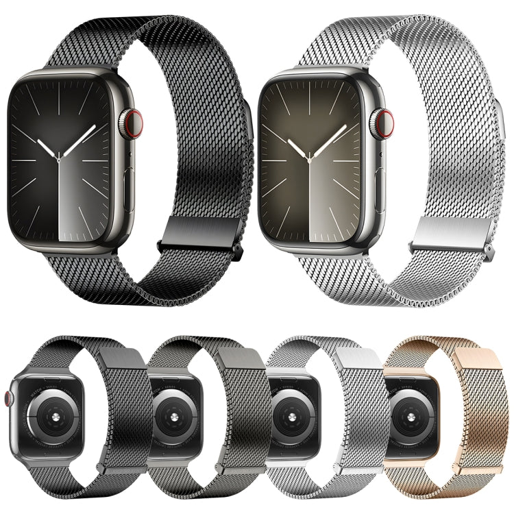 For Apple Watch Series 6 44mm DUX DUCIS Milanese Pro Series Stainless Steel Watch Band(Graphite) - Watch Bands by DUX DUCIS | Online Shopping UK | buy2fix