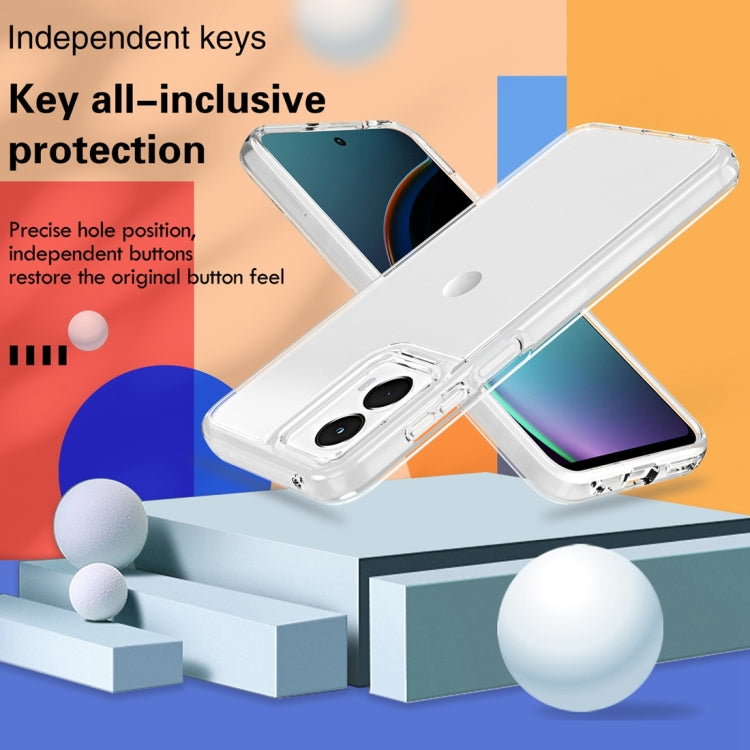 For Motorola Moto G 5G 2024 Terminator Style Shockproof Phone Case(Transparent) - Motorola Cases by buy2fix | Online Shopping UK | buy2fix