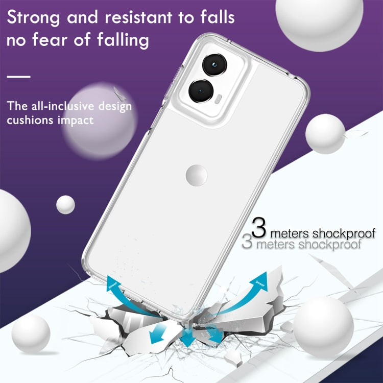 For Motorola Moto G 5G 2024 Terminator Style Shockproof Phone Case(Transparent) - Motorola Cases by buy2fix | Online Shopping UK | buy2fix