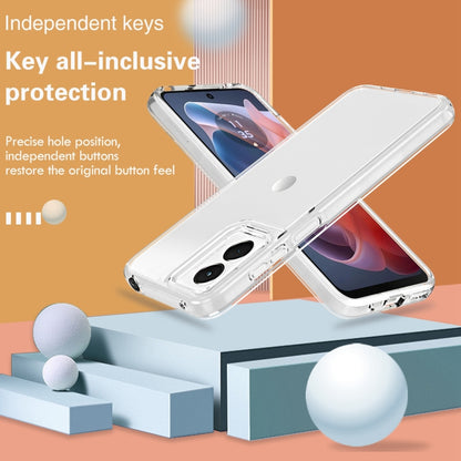 For Motorola Moto G Play 4G 2024 Terminator Style Shockproof Phone Case(Transparent) - Motorola Cases by buy2fix | Online Shopping UK | buy2fix