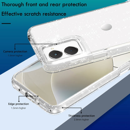 For Motorola Moto G Power 5G 2024 Terminator Style Shockproof Phone Case(Glitter White) - Motorola Cases by buy2fix | Online Shopping UK | buy2fix