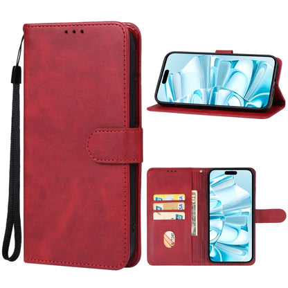 For iPhone 16 Plus Leather Phone Case(Red) - iPhone 16 Plus Cases by buy2fix | Online Shopping UK | buy2fix