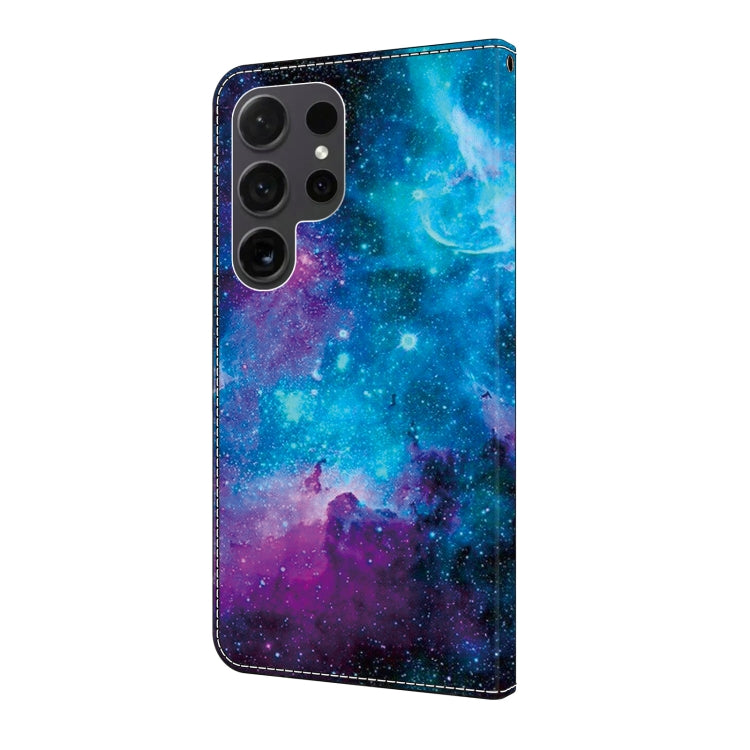 For Samsung Galaxy S23 Ultra 5G Crystal Painted Leather Phone case(Starry Sky) - Galaxy S23 Ultra 5G Cases by buy2fix | Online Shopping UK | buy2fix