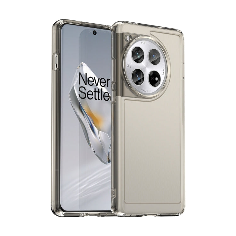 For OnePlus 12 Candy Series TPU Phone Case(Transparent Grey) - OnePlus Cases by buy2fix | Online Shopping UK | buy2fix