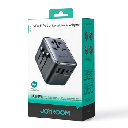 JOYROOM JR-TCW02 65W Universal Travel Adapter(Black) - USB Charger by JOYROOM | Online Shopping UK | buy2fix