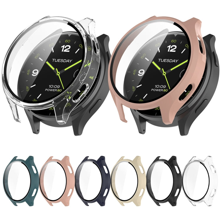 For Xiaomi Watch 2 PC + Tempered Film Integrated Watch Protective Case(Transparent) - Watch Cases by buy2fix | Online Shopping UK | buy2fix