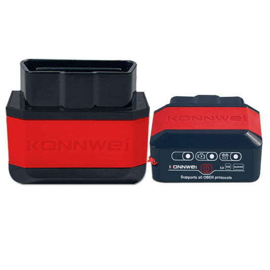 KONNWEI KW905 Bluetooth 5.0 Car OBD2 Scanner Support Android & iOS(Black Red) - Code Readers & Scan Tools by KONNWEI | Online Shopping UK | buy2fix