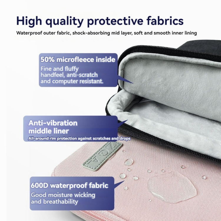 ZGA BG-01 Waterproof Laptop Handbag, Size:14 inch(Pink) - 14.1 inch by ZGA | Online Shopping UK | buy2fix