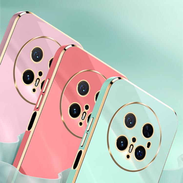 For Huawei Mate 70 Pro / 70 Pro+ XINLI Straight 6D Plating Gold Edge TPU Phone Case(Mint Green) - Huawei Cases by XINLI | Online Shopping UK | buy2fix