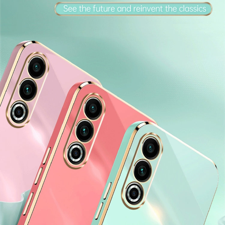 For Meizu 20 5G XINLI Straight Edge 6D Electroplate TPU Phone Case(Mint Green) - Meizu by XINLI | Online Shopping UK | buy2fix