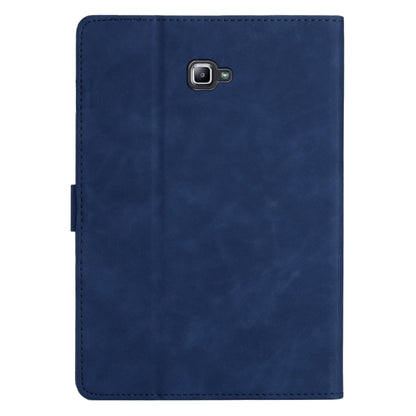 For Samsung Galaxy Tab A 10.1 T580/T585 Coconut Tree Embossed Smart Leather Tablet Case(Blue) - Tab A 10.1 by buy2fix | Online Shopping UK | buy2fix