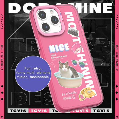 For iPhone 15 Pro Max TGVIS Space Series Dopamine Pattern Phone Case(Pink) - iPhone 15 Pro Max Cases by TGVIS | Online Shopping UK | buy2fix