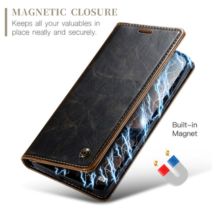 For Xiaomi Redmi Note 13 5G CaseMe 003 Crazy Horse Texture Flip Leather Phone Case(Coffee) - Xiaomi Cases by CaseMe | Online Shopping UK | buy2fix