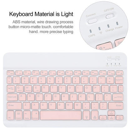 For Huawei MatePad Pro 11 2024 / 2022 Square Button Backlight Bluetooth Keyboard Rotatable Holder Leather Case(Rose Gold) - Huawei Keyboard by buy2fix | Online Shopping UK | buy2fix