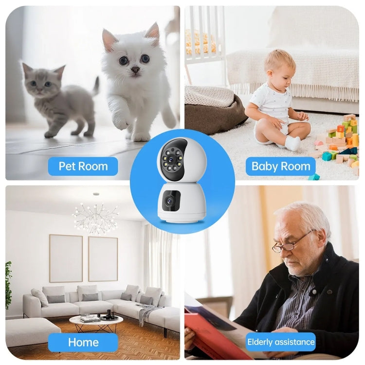 Y6203 4MP Zoom HD Indoor Waterproof Smart WiFi Camera, Specification:US Plug(White) - Wireless Camera by buy2fix | Online Shopping UK | buy2fix