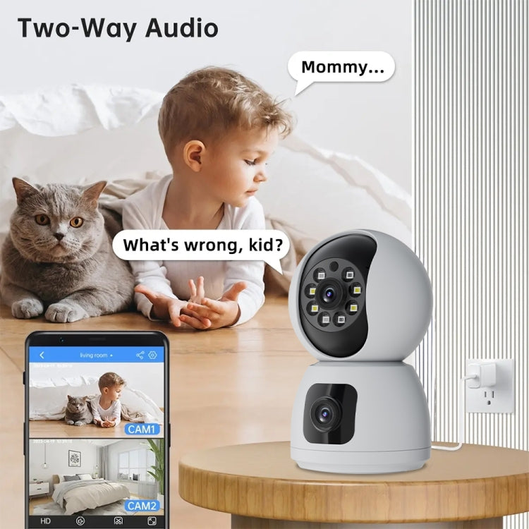 Y6203 4MP Zoom HD Indoor Waterproof Smart WiFi Camera, Specification:US Plug(White) - Wireless Camera by buy2fix | Online Shopping UK | buy2fix