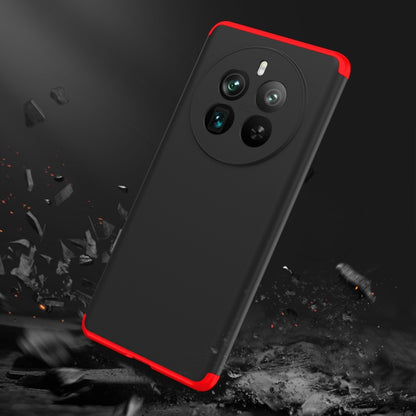 For Realme 12 Pro/12 Pro+ GKK Three Stage Splicing Full Coverage PC Phone Case(Black Red) - Realme Cases by GKK | Online Shopping UK | buy2fix