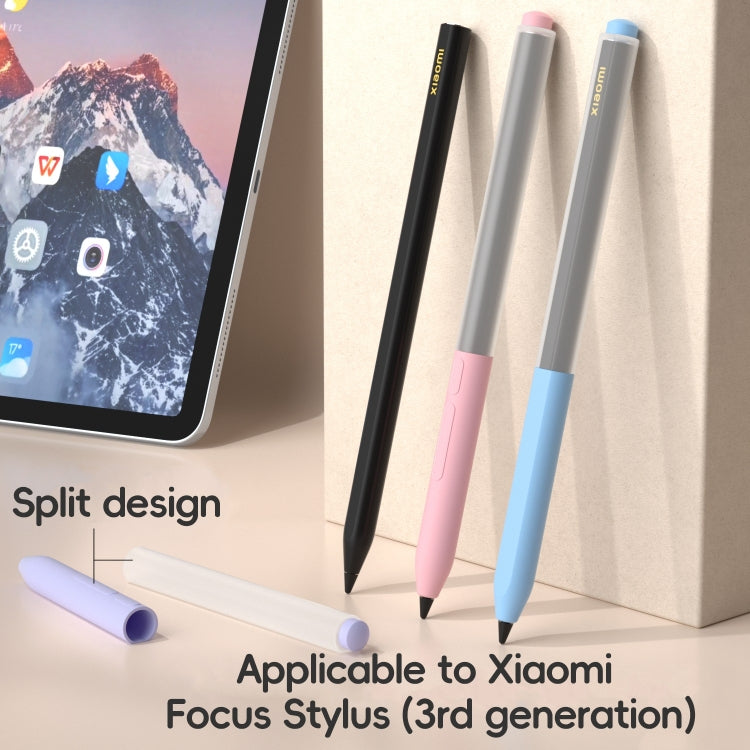 For Xiaomi Focus Pen III Stylus Pen Jelly Style Translucent Silicone Protective Case(Lavender) - Pencil Accessories by buy2fix | Online Shopping UK | buy2fix