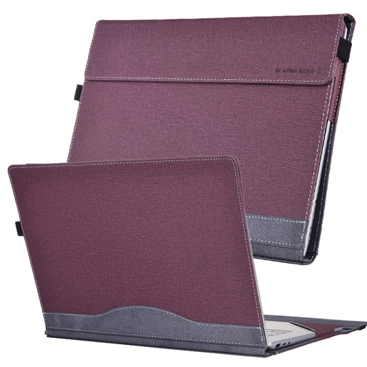 For Lenovo ThinkPad X1 Carbon Gen 7 Cloth Texture Laptop Leather Protective Case(Wine Red) - Other by buy2fix | Online Shopping UK | buy2fix