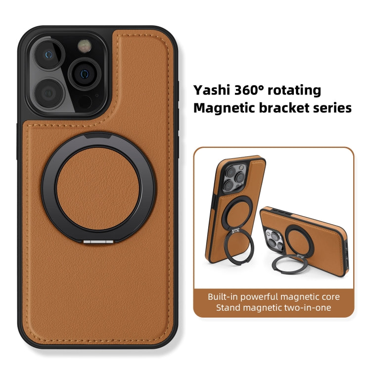 For iPhone 14 Yashi 360 Degree Rotating MagSafe Bracket Phone Case(Blue) - iPhone 14 Cases by buy2fix | Online Shopping UK | buy2fix