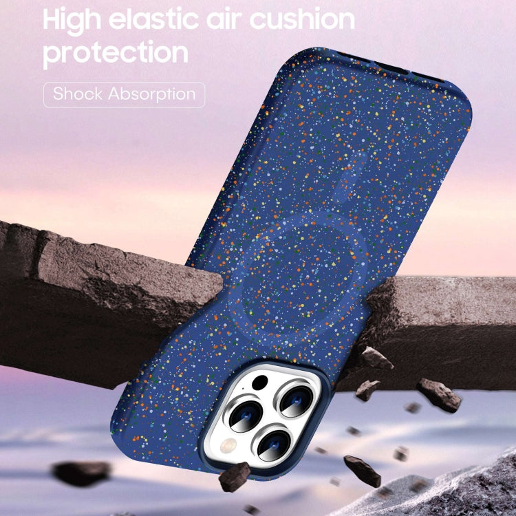 For iPhone 16 Colorful Frosted Magsafe PC Hybrid TPU Phone Case(Blue) - iPhone 16 Cases by buy2fix | Online Shopping UK | buy2fix