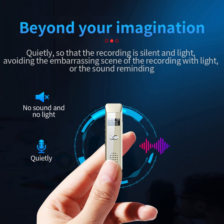 JNN Q7 Mini Portable Voice Recorder with OLED Screen, Memory:8GB(Gold) - Recording Pen by JNN | Online Shopping UK | buy2fix