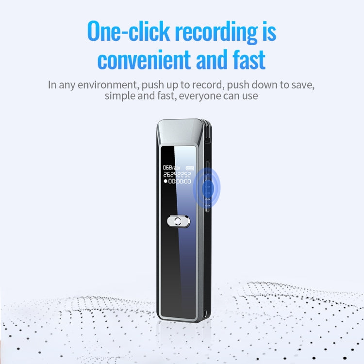 JNN Q7 Mini Portable Voice Recorder with OLED Screen, Memory:8GB(Metal Gray) - Recording Pen by JNN | Online Shopping UK | buy2fix