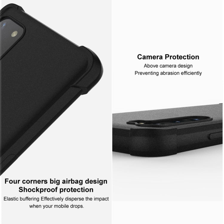 For Huawei nova 12i / Enjoy 70 Pro imak Shockproof Airbag TPU Phone Case(Matte Black) - Huawei Cases by imak | Online Shopping UK | buy2fix