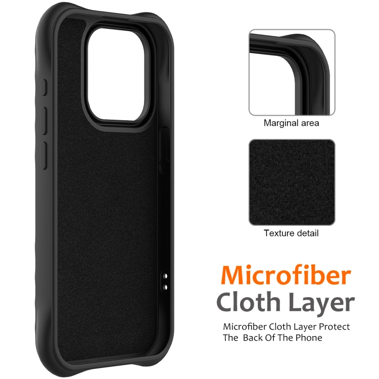 For iPhone 16 Pro Wave Texture MagSafe Magnetic Liquid Silicone Phone Case(Black) - iPhone 16 Pro Cases by buy2fix | Online Shopping UK | buy2fix