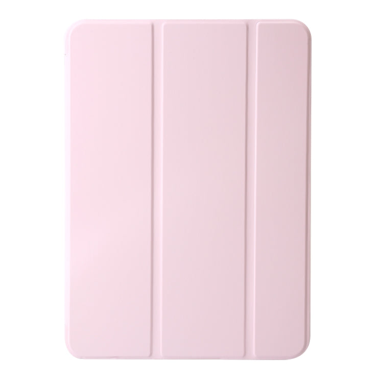 For iPad Air 11 2024 Three-fold Holder Flip Tablet Leather Case(Light Pink) - iPad Air 11 2024 Cases by buy2fix | Online Shopping UK | buy2fix