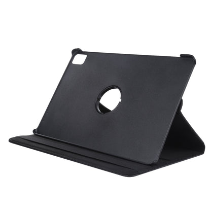 For iPad Pro 13 2024 360 Degree Rotation Litchi Texture Leather Tablet Case with Holder(Black) - iPad Pro 13 2024 Cases by buy2fix | Online Shopping UK | buy2fix