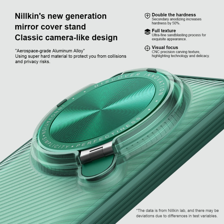 For Xiaomi 14 Ultra NILLKIN CamShield Prop Clear Version PC Phone Case(Green) - 14 Ultra Cases by NILLKIN | Online Shopping UK | buy2fix