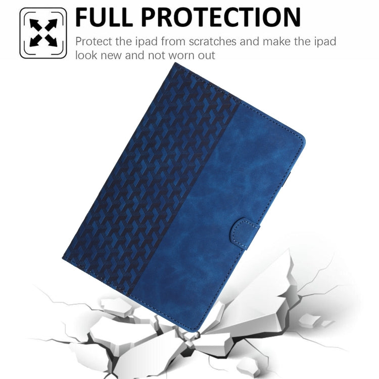 For iPad Pro 11 2024 Building Blocks Embossed Leather Smart Tablet Case(Blue) - iPad Pro 11 2024 Cases by buy2fix | Online Shopping UK | buy2fix