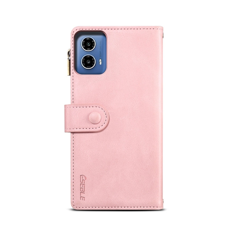 For Motorola Moto G85 ESEBLE Retro Frosted RFID Leather Phone Case(Rose Gold) - Motorola Cases by ESEBLE | Online Shopping UK | buy2fix