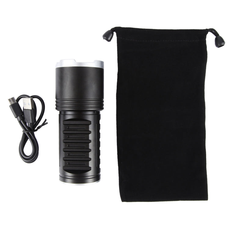 S2302 30W 1600LM High Power Telescopic Zoom Flashlight(Black) - LED Flashlight by buy2fix | Online Shopping UK | buy2fix