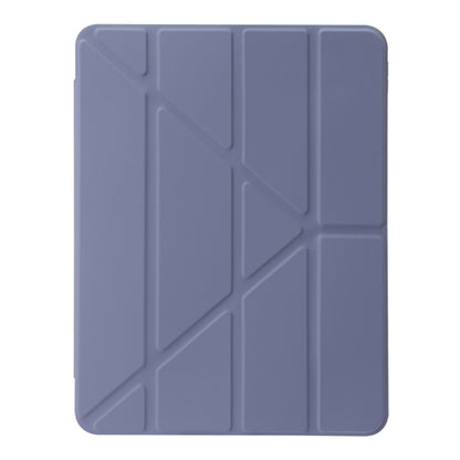 For iPad Pro 11 2024 Clear Acrylic Deformation Leather Tablet Case(Lavender Purple) - iPad Pro 11 2024 Cases by buy2fix | Online Shopping UK | buy2fix