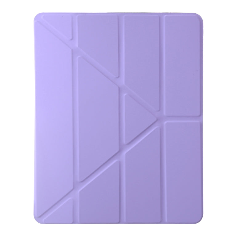 For iPad Air 11 2024 Clear Acrylic Deformation Leather Tablet Case(Purple) - iPad Air 11 2024 Cases by buy2fix | Online Shopping UK | buy2fix