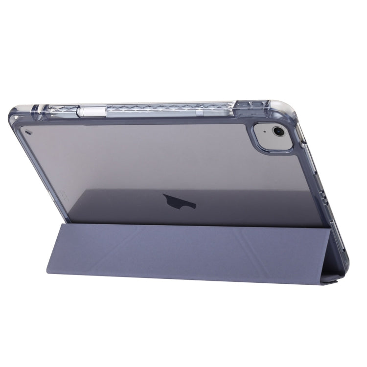 For iPad Air 13 2024 Clear Acrylic Deformation Leather Tablet Case(Dark Green) - iPad Air 13 2024 Cases by buy2fix | Online Shopping UK | buy2fix