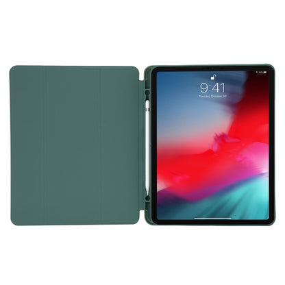 For iPad Air 11 2024 Skin Feel Tri-fold Leather Tablet Case with Pen Slot(Lavender) - iPad Air 11 2024 Cases by buy2fix | Online Shopping UK | buy2fix