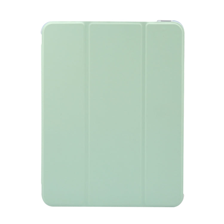 For iPad Air 11 2024 3-folding Electric Pressed Skin Texture Leather Tablet Case(Green) - iPad Air 11 2024 Cases by buy2fix | Online Shopping UK | buy2fix