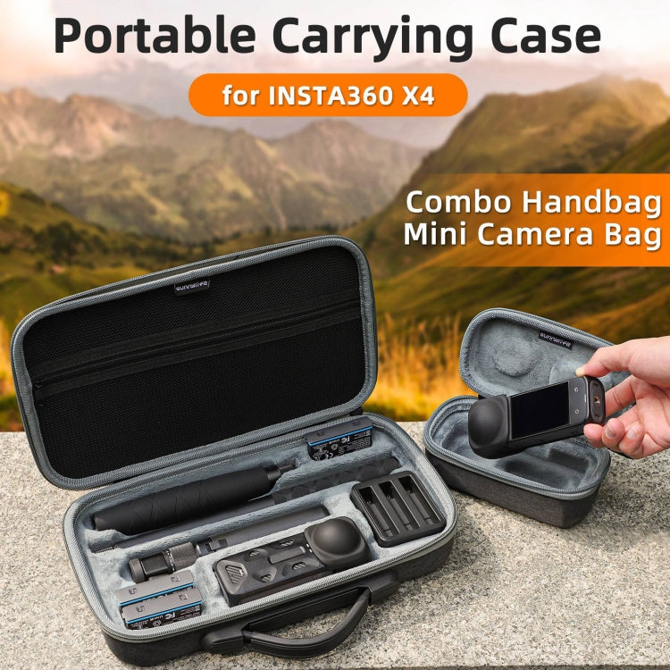 For Insta360 X4 Sunnylife Carrying Case Handbag, Model:X4-B812 Mini Camera Bag - Case & Bags by Sunnylife | Online Shopping UK | buy2fix