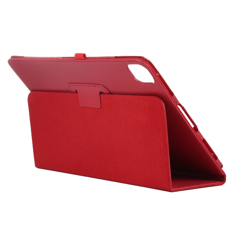 For iPad Air 11 2024 Litchi Texture Solid Color Leather Tablet Case(Red) - iPad Air 11 2024 Cases by buy2fix | Online Shopping UK | buy2fix