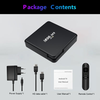 M98-M9 Quad-core ARM Cortex-A53 WiFi Bluetooth 4K HD Android TV Box, RAM:2GB+8GB(UK Plug) - Allwinner H3 by buy2fix | Online Shopping UK | buy2fix