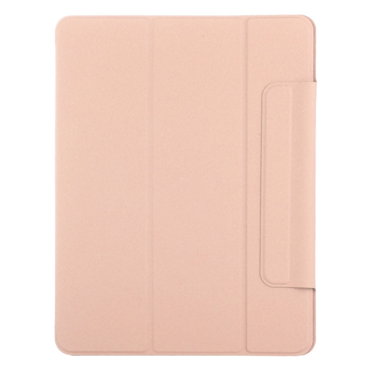 For iPad Pro 11 2024 Double-sided Clip Fixed Buckle Magnetic PU Leather Smart Tablet Case(Gold) - iPad Pro 11 2024 Cases by buy2fix | Online Shopping UK | buy2fix