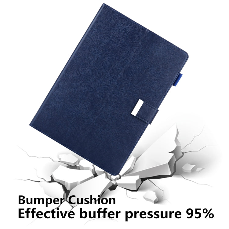 For iPad Pro 11 2024 Business Style Horizontal Flip Leather Smart Tablet Case with Holder(Blue) - iPad Pro 11 2024 Cases by buy2fix | Online Shopping UK | buy2fix