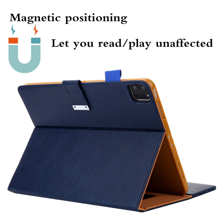 For iPad Pro 11 2024 Business Style Horizontal Flip Leather Smart Tablet Case with Holder(Blue) - iPad Pro 11 2024 Cases by buy2fix | Online Shopping UK | buy2fix