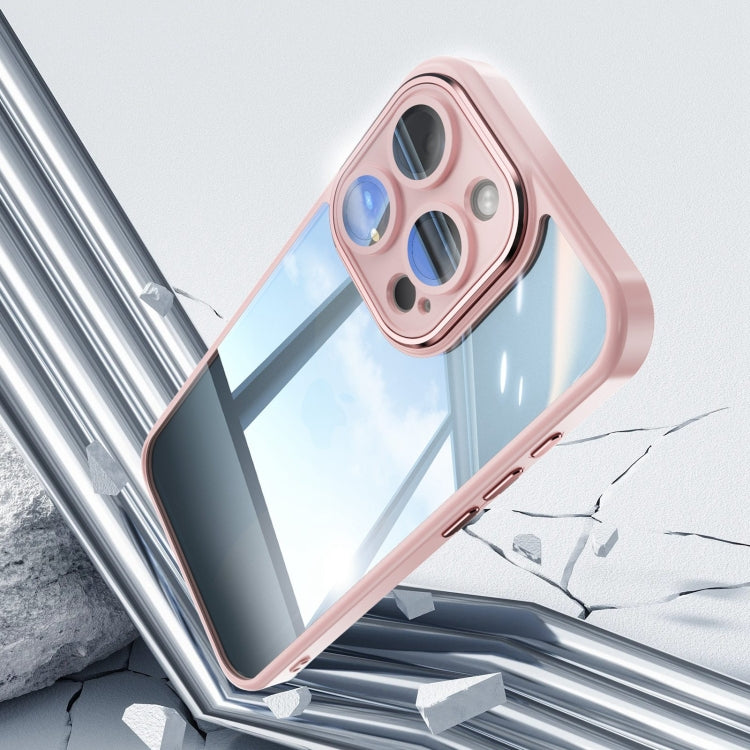 For iPhone 16 Pro Max Acrylic Hybrid TPU Armor Shockproof Phone Case(Pink) - iPhone 16 Pro Max Cases by buy2fix | Online Shopping UK | buy2fix