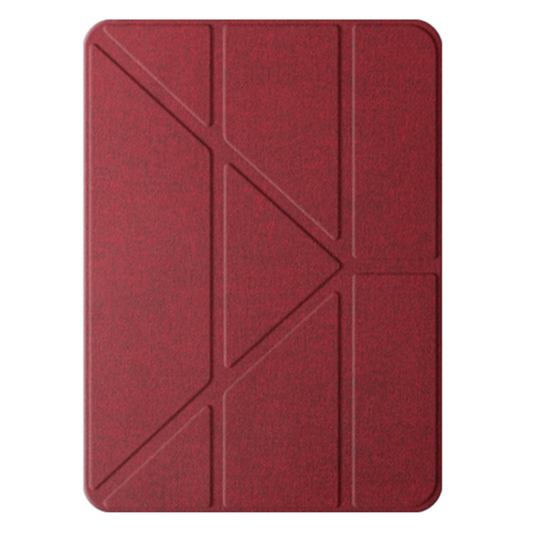 For iPad Air 11 2024 / Air 2022 10.9 Mutural Multi-fold Smart Leather Tablet Case(Red) - iPad Air 11 2024 Cases by Mutural | Online Shopping UK | buy2fix