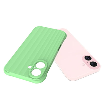 For iPhone 16 Plus Water Ripple Fine Hole TPU Phone Case(Matcha Green) - iPhone 16 Plus Cases by buy2fix | Online Shopping UK | buy2fix