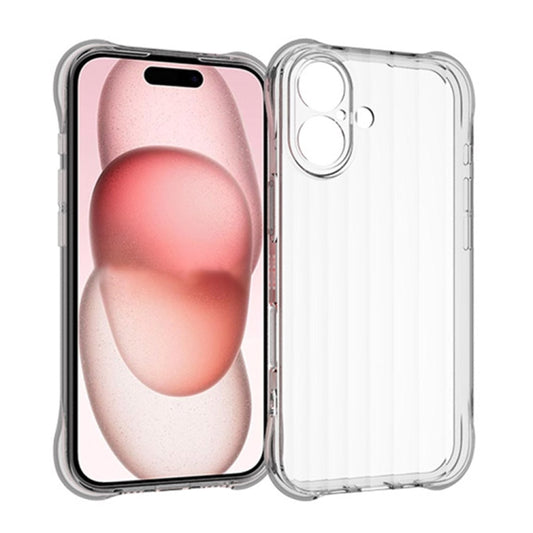 For iPhone 16 Water Ripple Fine Hole TPU Phone Case(Transparent) - iPhone 16 Cases by buy2fix | Online Shopping UK | buy2fix